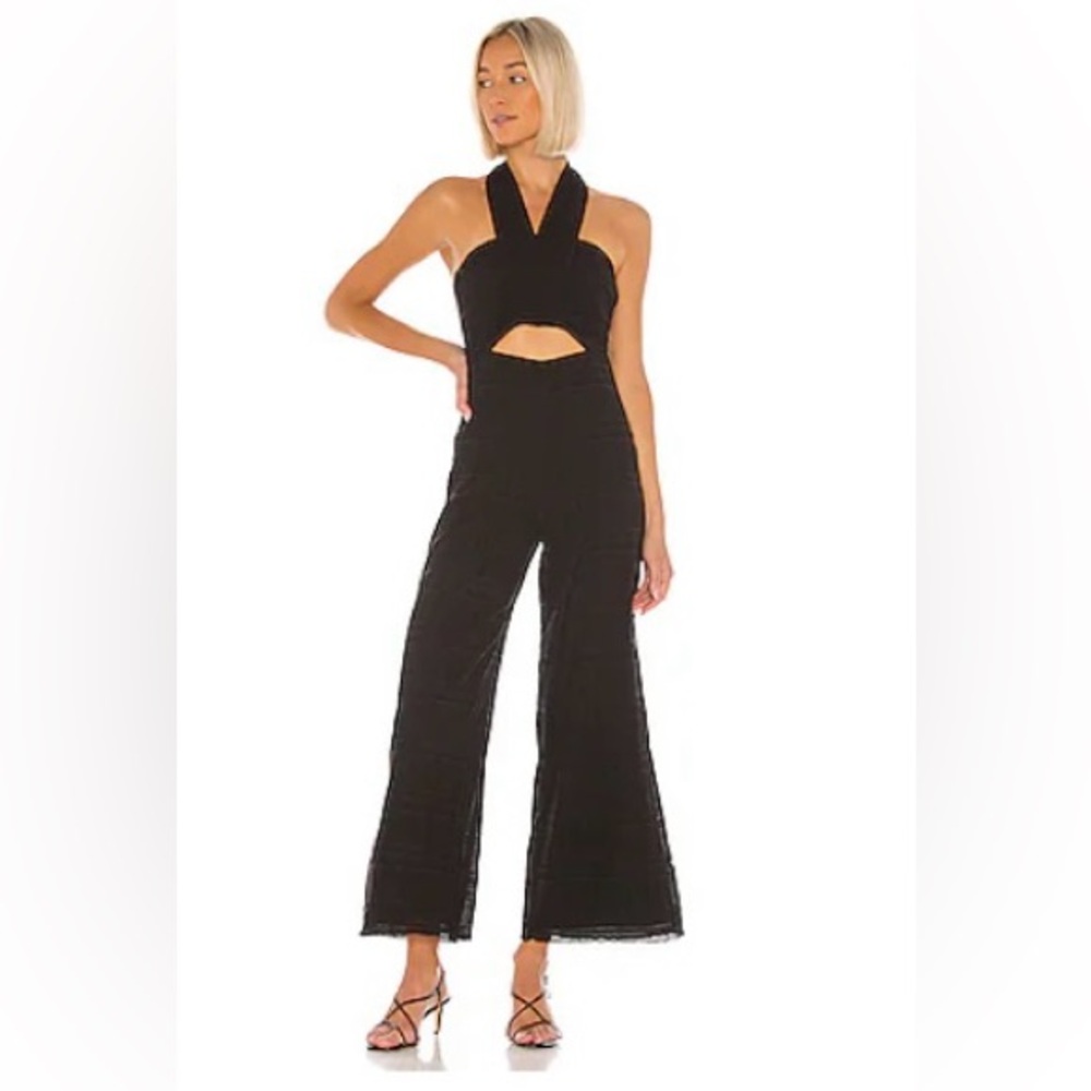 Tularosa Black Halter Jumpsuit